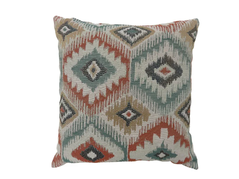 Benzara Contemporary Style Diamond Patterned Set of 2 Throw Pillows, Multicolor