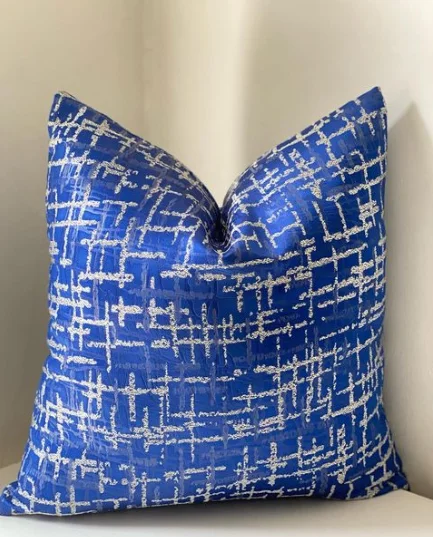 Blue Pattern on Blend Pillow