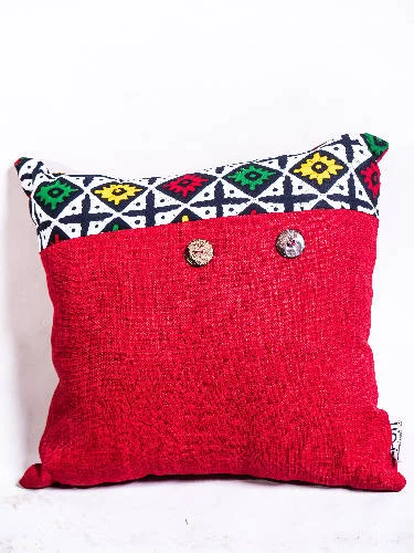 Bogolanfini Fibre Filled Throw Pillow