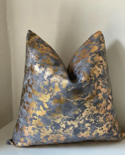 Gold Pattern on Blend Pillow