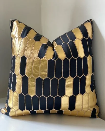 Gold Pattern on Blend Pillow