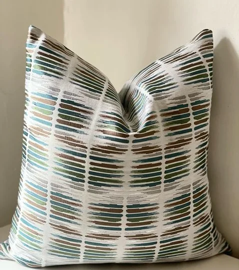 Green Pattern on Blend Pillow