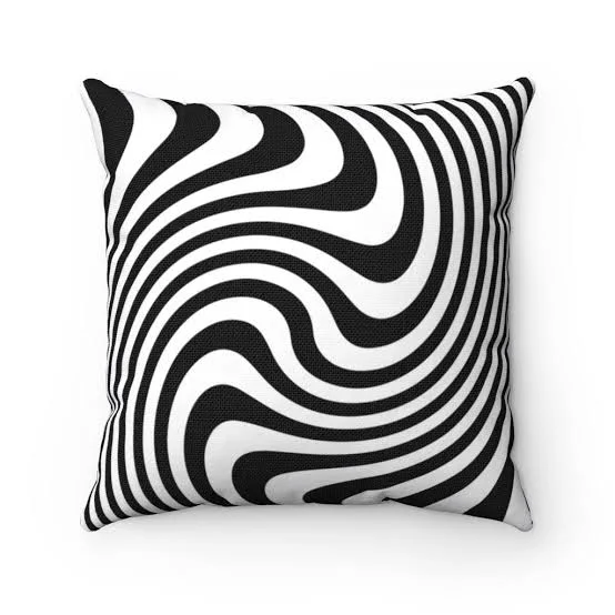 Monochrome Throw Pillow 18"x18"