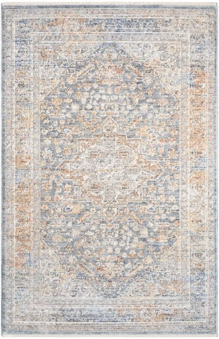 Elegant Heirlooms ELH01 Ivory/Blue Area Rug