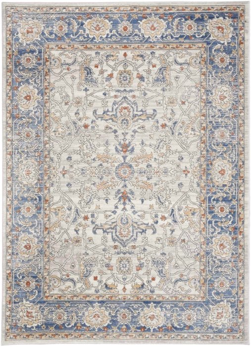 Nicole Curtis Series 4 SR402 Cream/Blue Rug