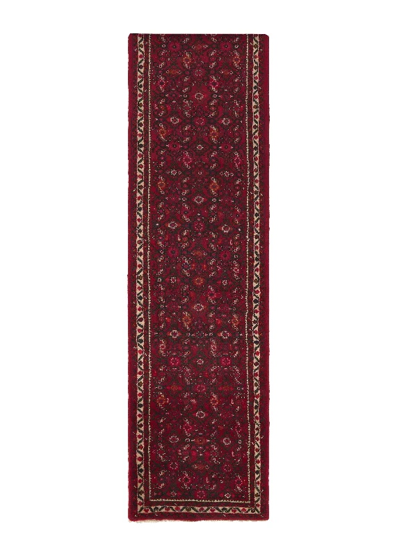 Persian Rug Hamadan Handmade Runner Tribal 2'4"x13'9" (2x14) Red Herati Design #33875