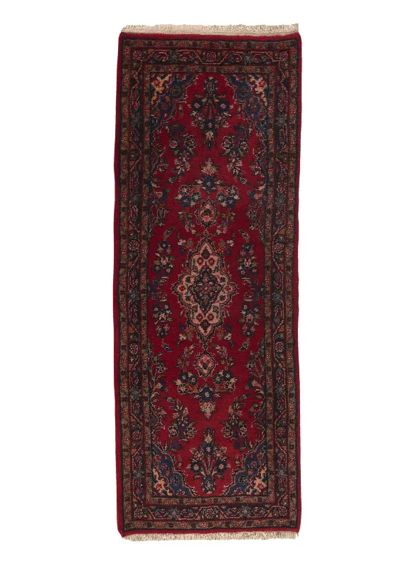 Persian Rug Hamadan Handmade Runner Tribal 2'9"x6'10" (3x7) Red Floral Design #1442