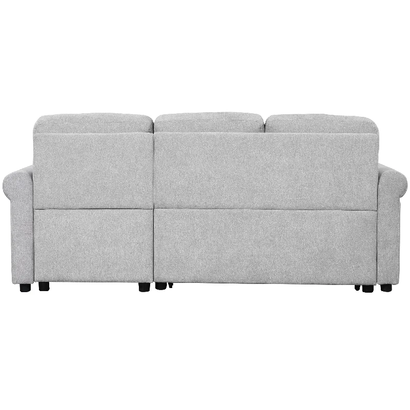 83" Living Room Sofa, Sleeper Sofa Bed With Versatile Functionality