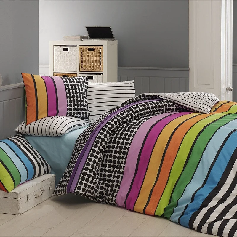 Bahar Rainbow Cotton Bedding Set of 4