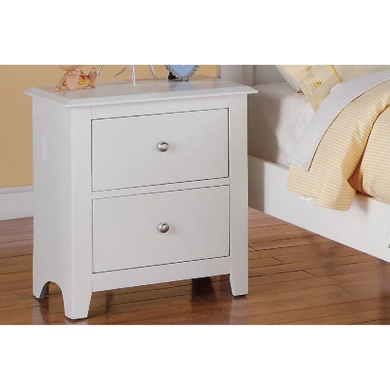 Modern Handmade Wood Nightstand with 2 Drawers & Storage Space Makes，Suitable for Bedroom Bed Side Table，Living Rooms