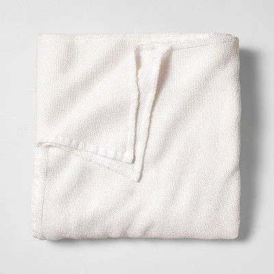 New - Full/Queen Micro Waffle Bed Blanket White - Casaluna