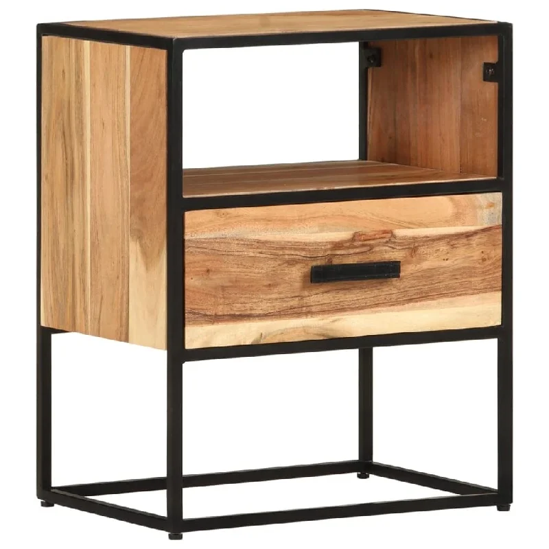 Nightstand for Bedroom Versatile Nightstands Side End Table Night Stand with Bin Drawer Bed Cabinet 15.7"x11.8"x19.7"