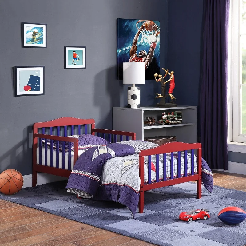 Olive & Opie Twain Toddler Bed Red/Blue