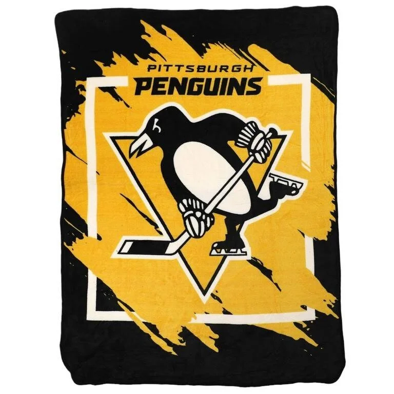 NHL Pittsburgh Penguins Dimensional Micro Raschel Throw Blanket