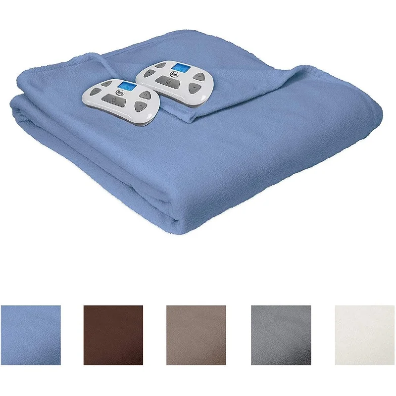 Serta MicroFleece Electric Heated Warming Blanket