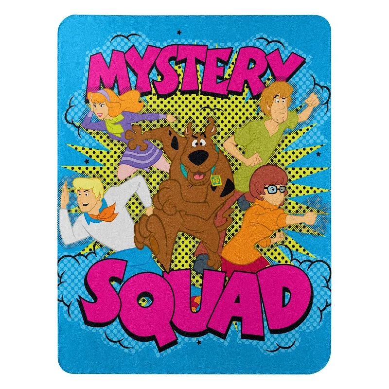 The Northwest Company SCOOBY DOO MYSTERY SQUAD FLEECE THROW 45X60, blue